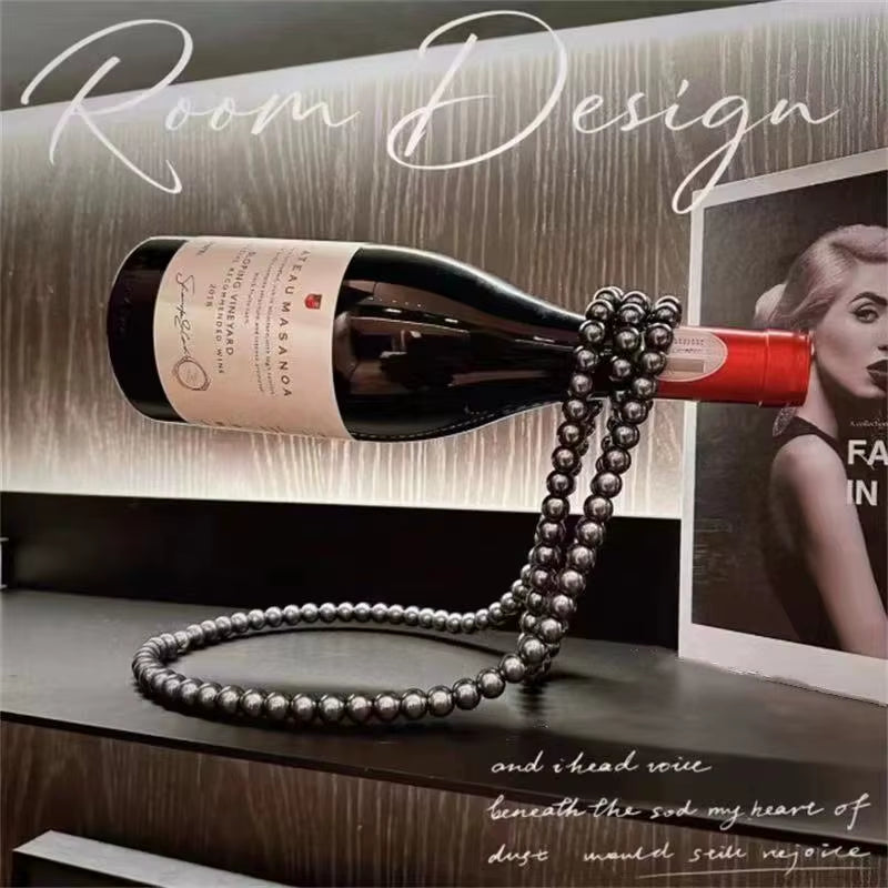 Magic Pearl Necklace Suspension Wine Rack