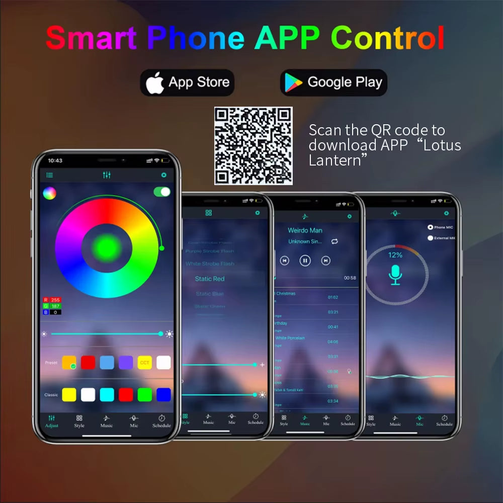 Smart Vibe Strip: 5M Bluetooth RGB LED Light