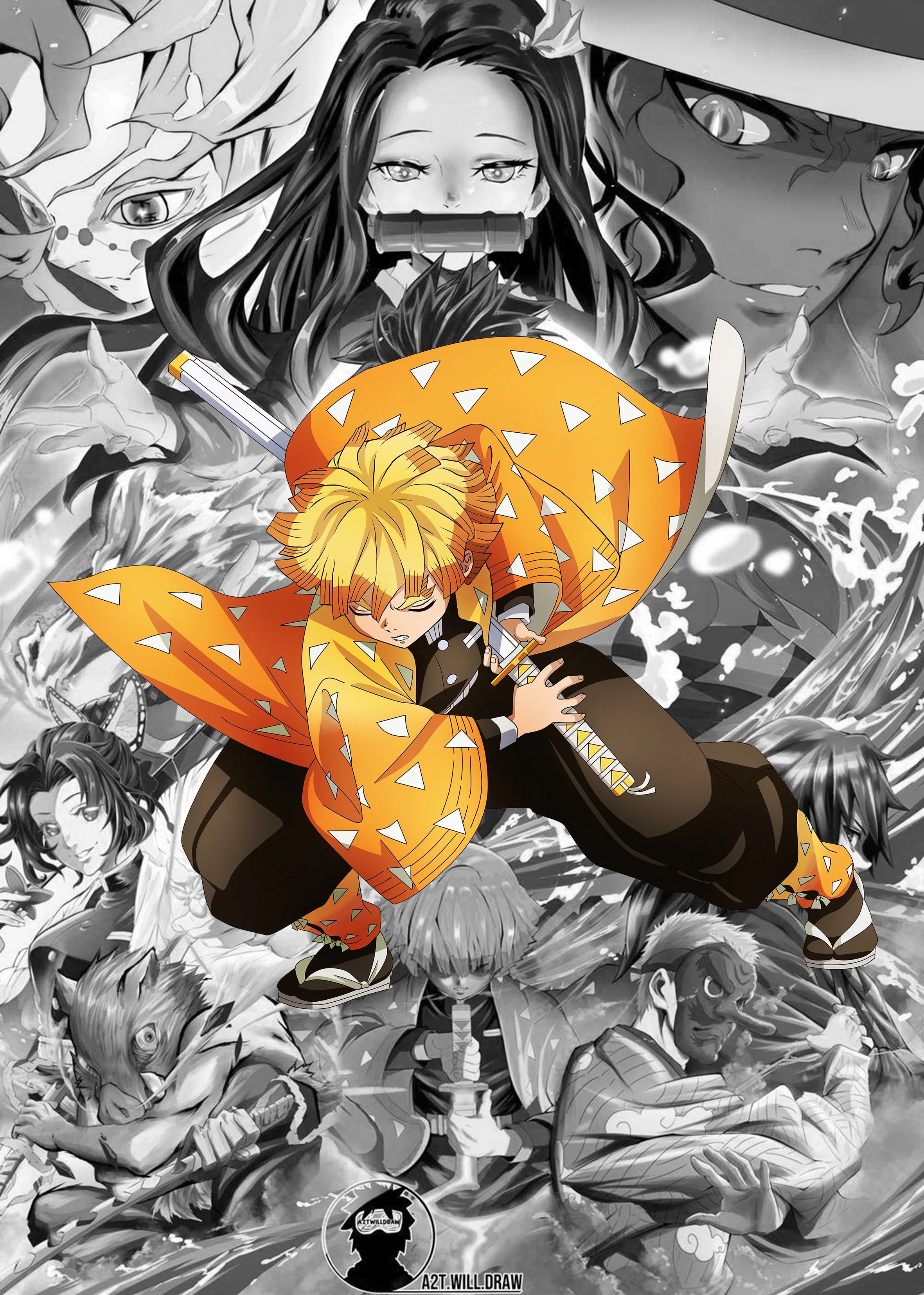 Demon Slayer Canvas Art Print