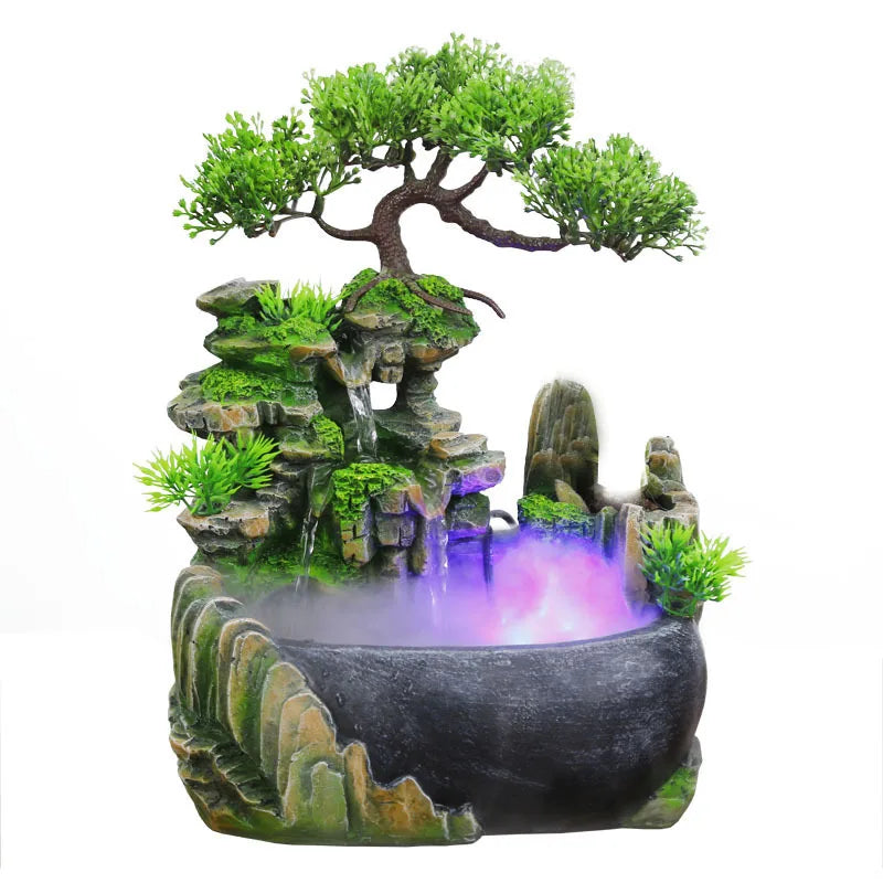 Flow State LED Waterfall Desk Fountain