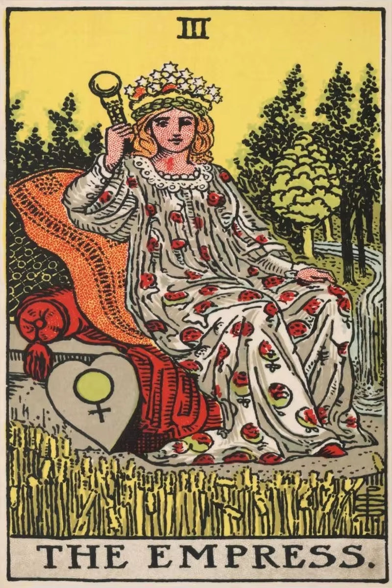 The Sun Card Vintage Tarot Wall Art