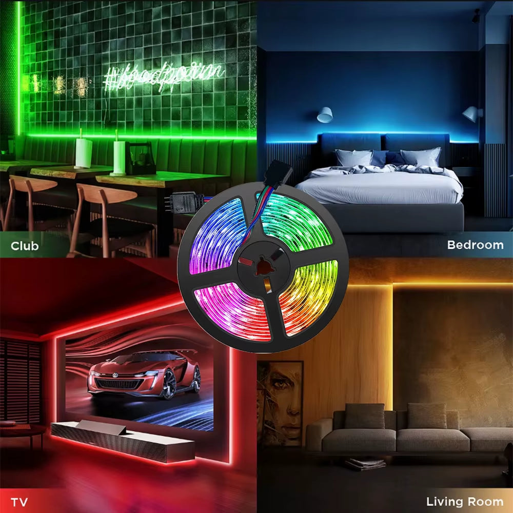 Smart Vibe Strip: 5M Bluetooth RGB LED Light
