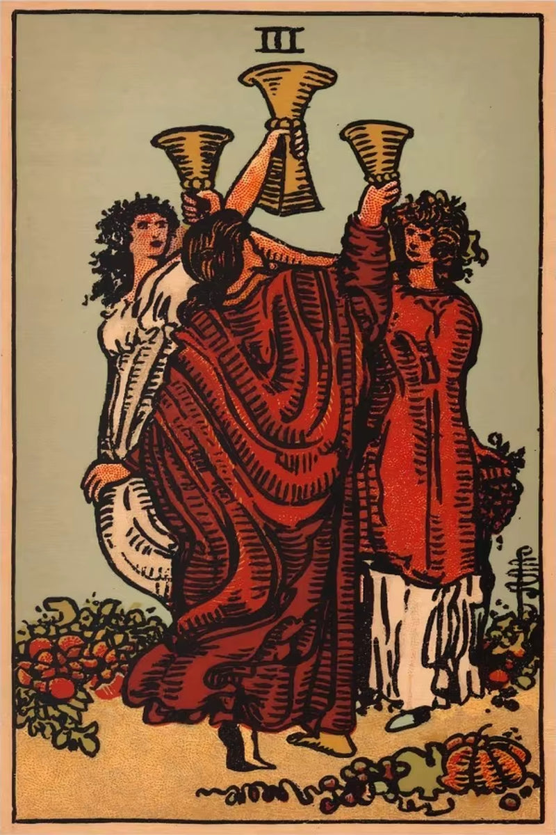 The Sun Card Vintage Tarot Wall Art