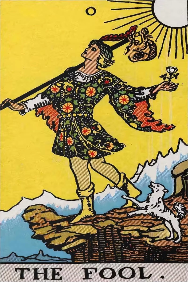 The Sun Card Vintage Tarot Wall Art