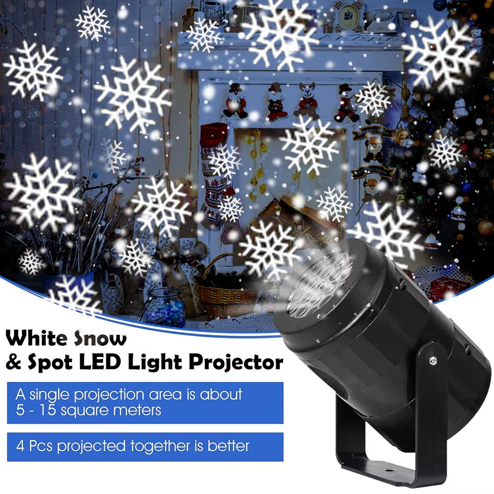 USB Snowflake Projector Ambient Light