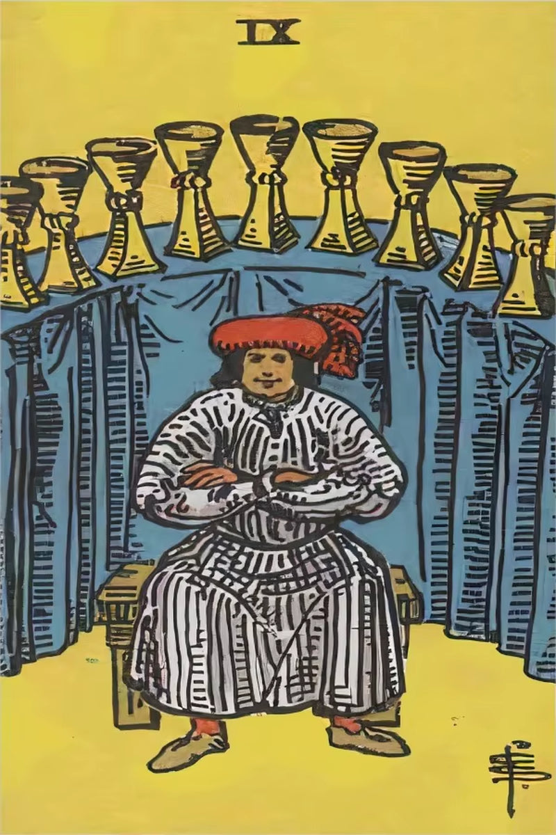 The Sun Card Vintage Tarot Wall Art